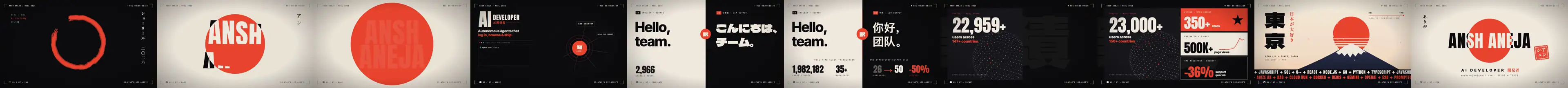 A one-prompt motion showreel